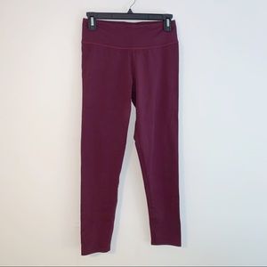 Aerie maroon leggings - short